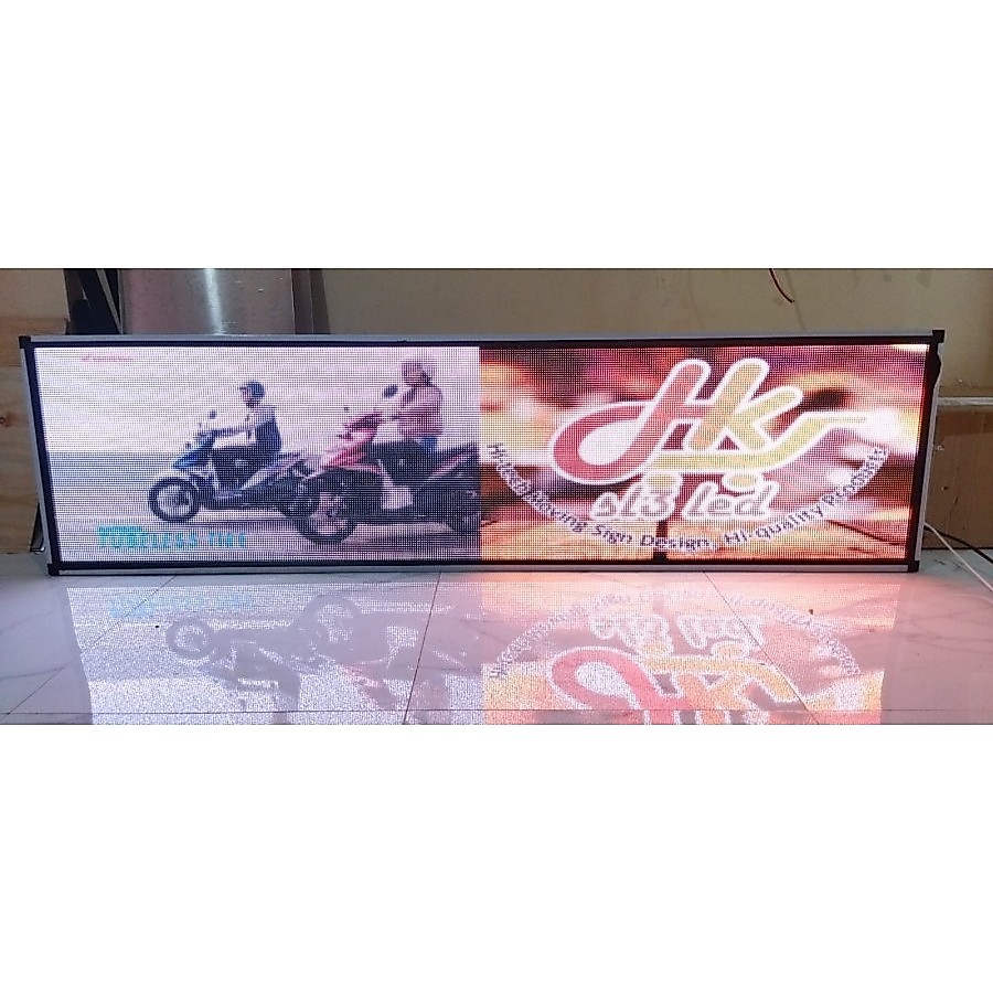 Running Text P5 Outdoor FullColor 50x200Cm Mini Videotron New