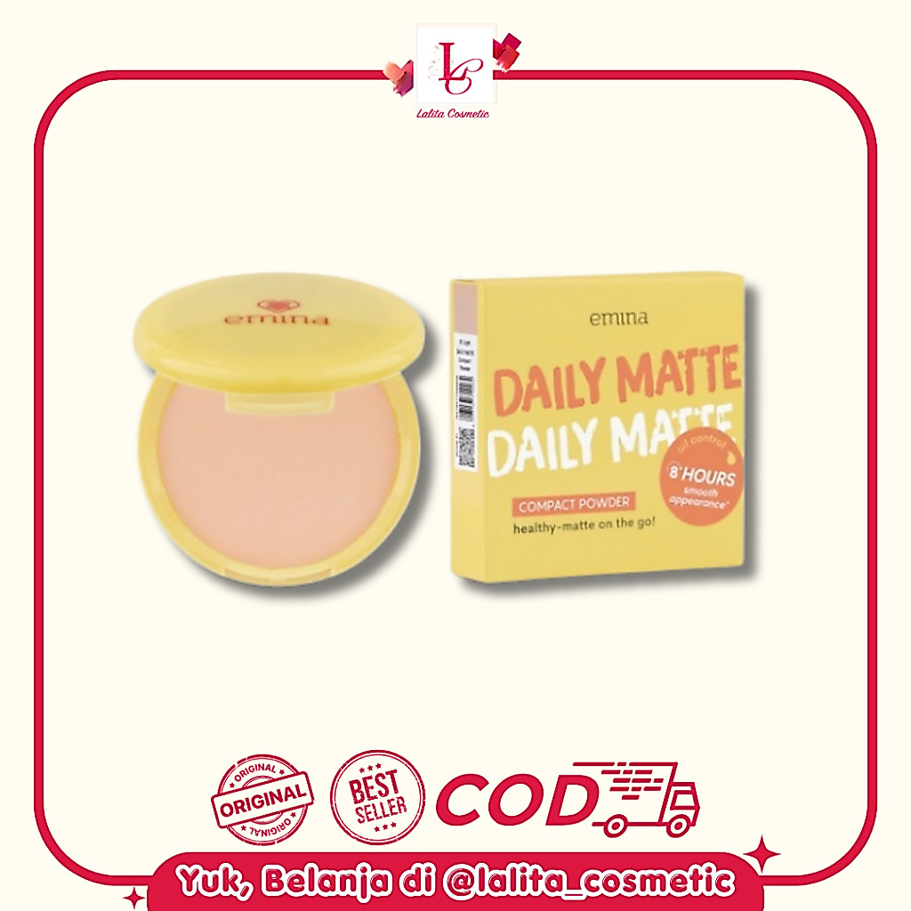 Emina Daily Matte Compact Powder / Bedak Padat