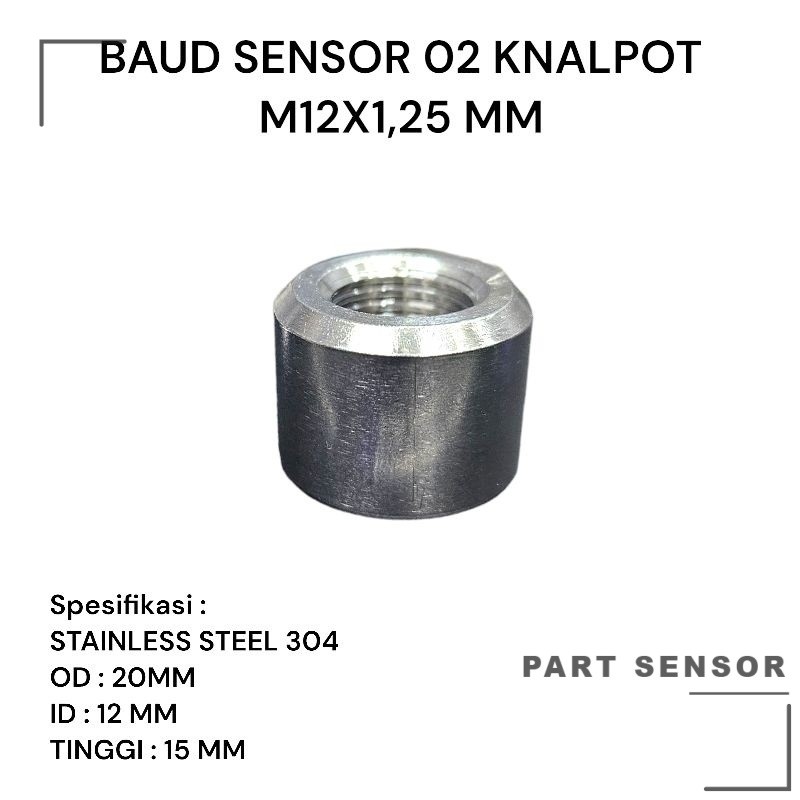 Sensor & Adaptor — Bung Sensor O2 M12 × 1.25 · Stainless — foto 5
