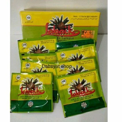 KAPSUL HERBAL LABAIK LABAIK KAPSUL ASAM URAT ORIGINAL LABAIK kapsul asam urat 1 box isi 12 sachet He