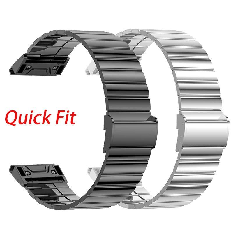 For Garmin Fenix 8 51mm Metal Strap For Garmin Enduro 3 2 Watchband For Garmin Fenix 7X 6X 5X Pro Qu