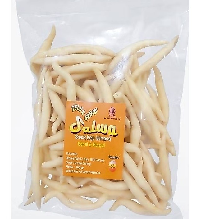 Snack telur gabus keju salwa 100gr / 200gr halal