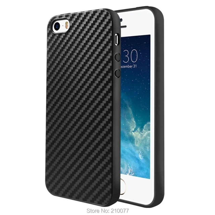 CASE IPHONE 7 8 SE 2020 SE 2 Softcase Carbon Ultrathin Slim Fit Case