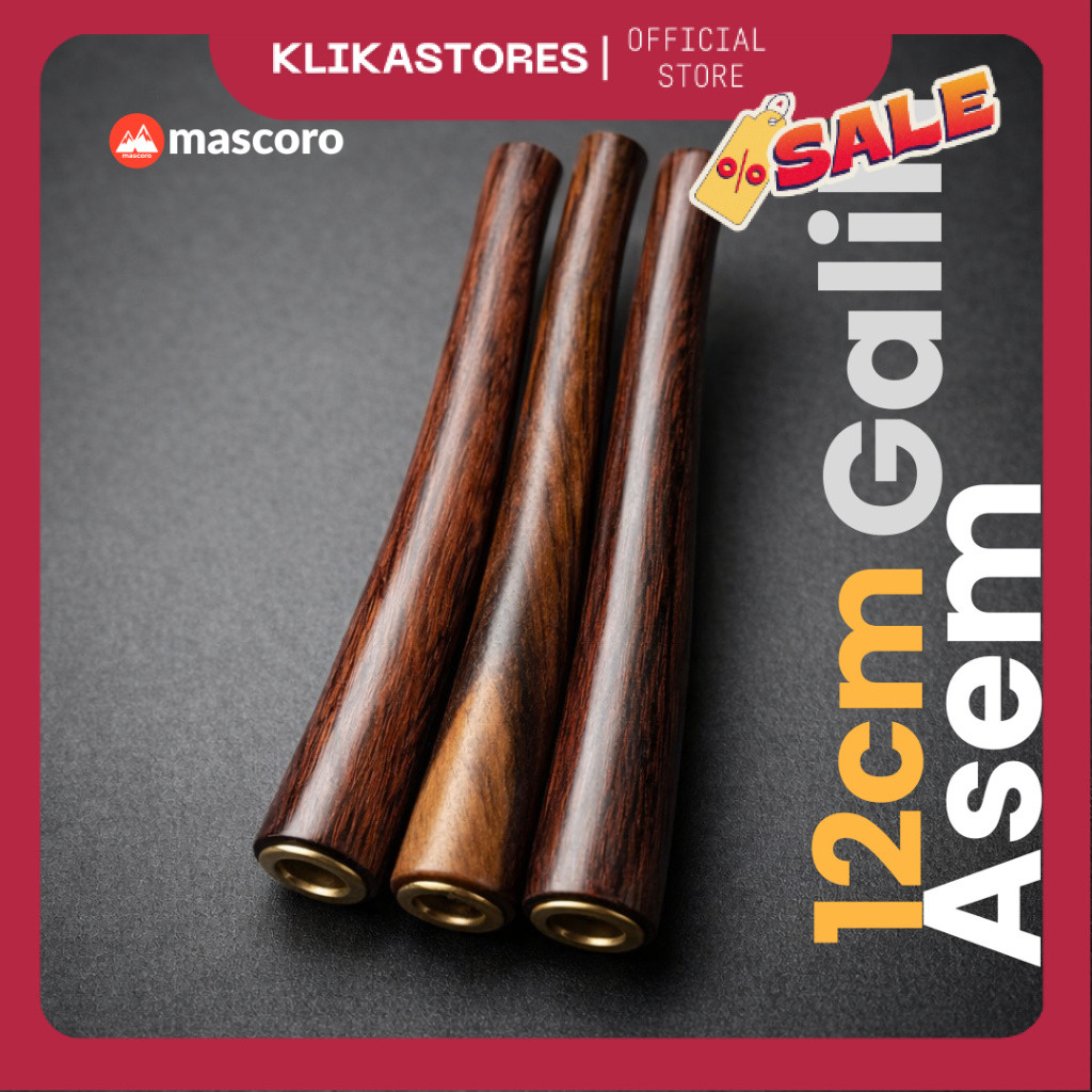 once piparokok cangklong galih asem panjang dan mini multi lubang tebal untuk kretek filter dan mild