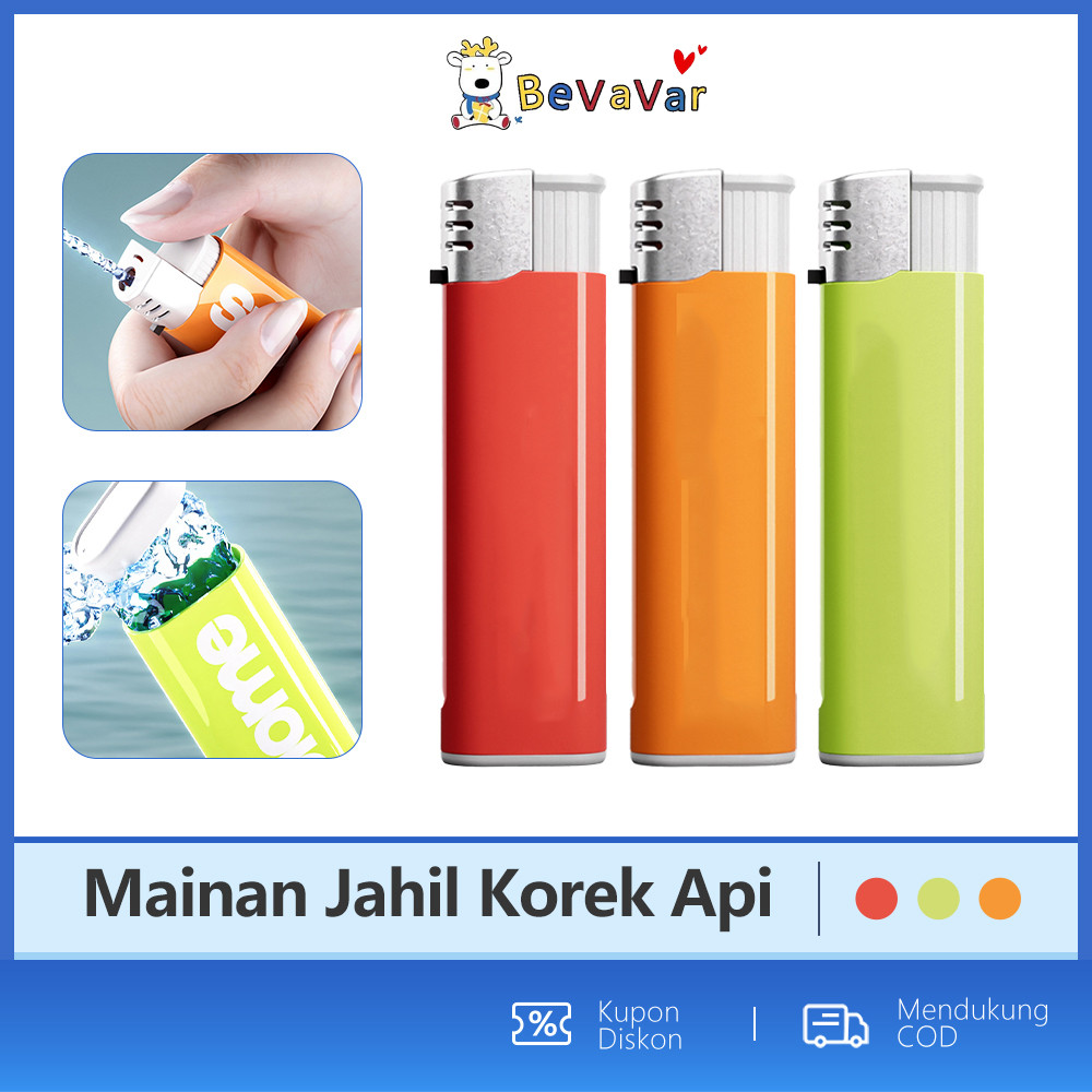 BEVAVAR Mainan Air Prank Korek Water Toys Lighter Prank Korek Api Air Prank