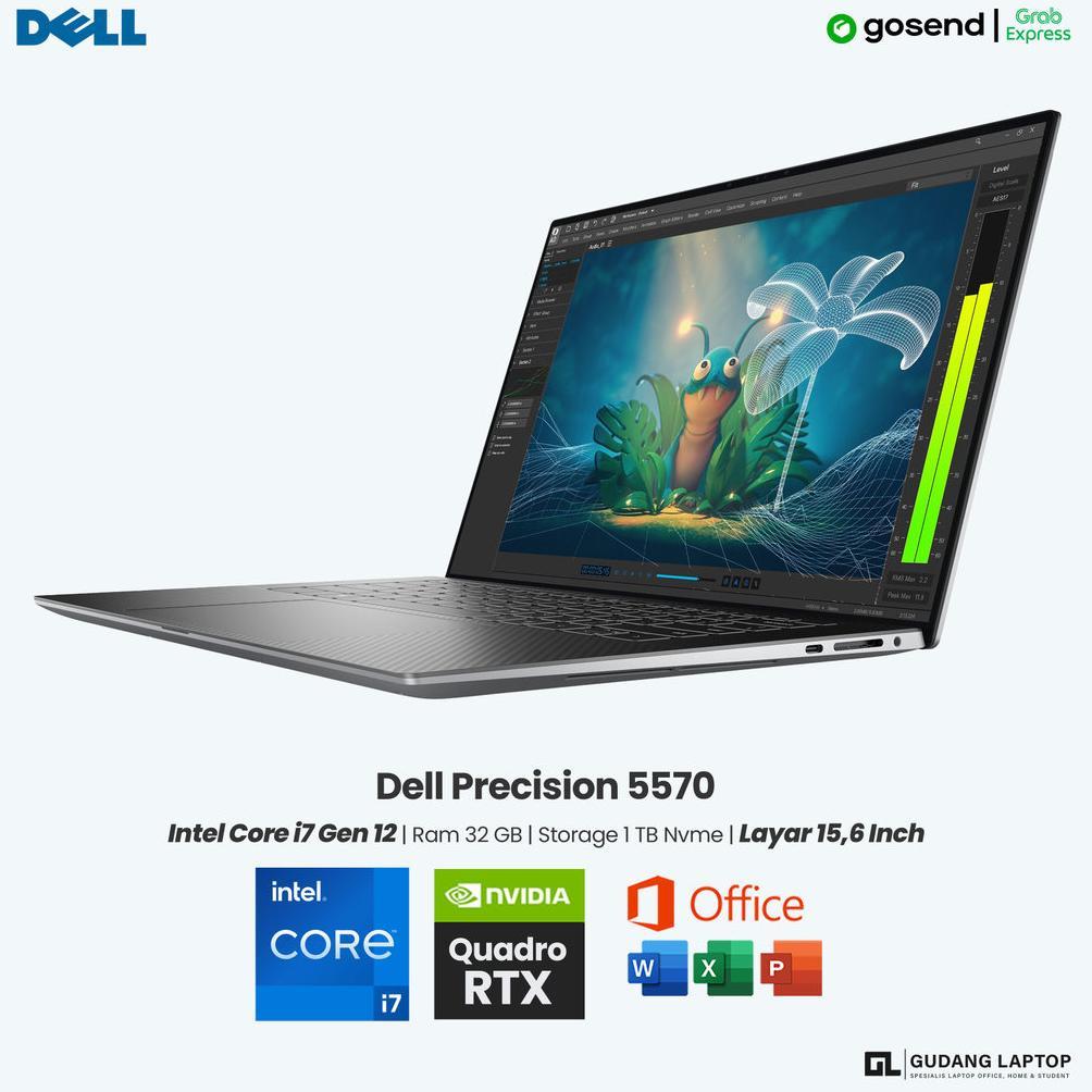 Dell Precision 5570 Mobile Workstation Laptop Editing Rendering CAD