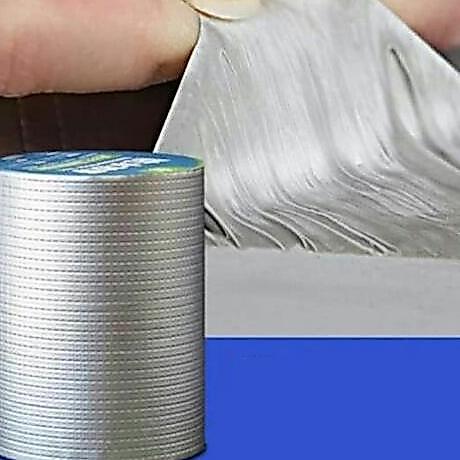 Lakban Anti Bocor Aluminium Alumunium Foil Tape Anti Bocor Butyl Waterproof Tahan Panas Ukuran Besar