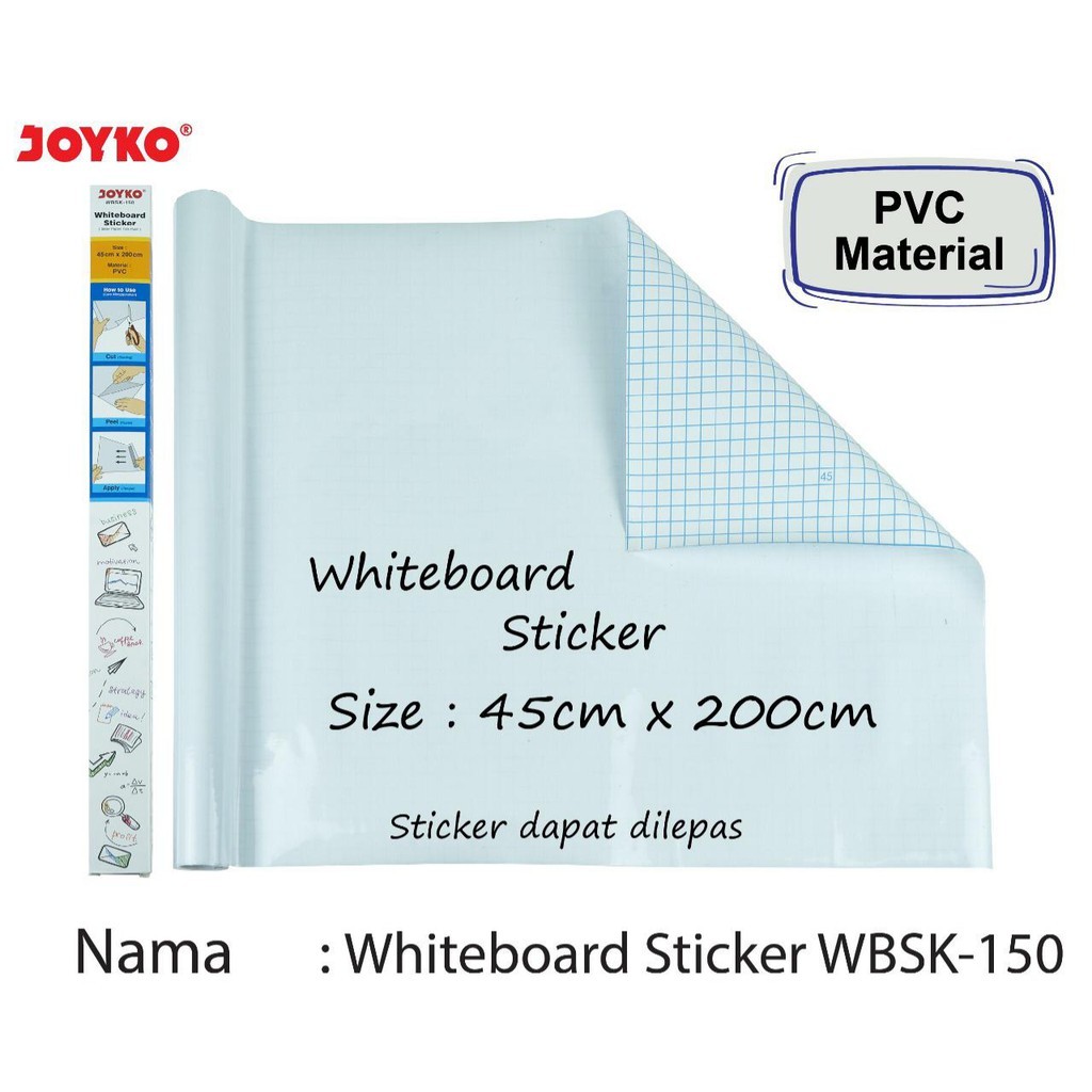 Whiteboard Sticker Wbsk - 150 Sticker Papan Tulis Putih