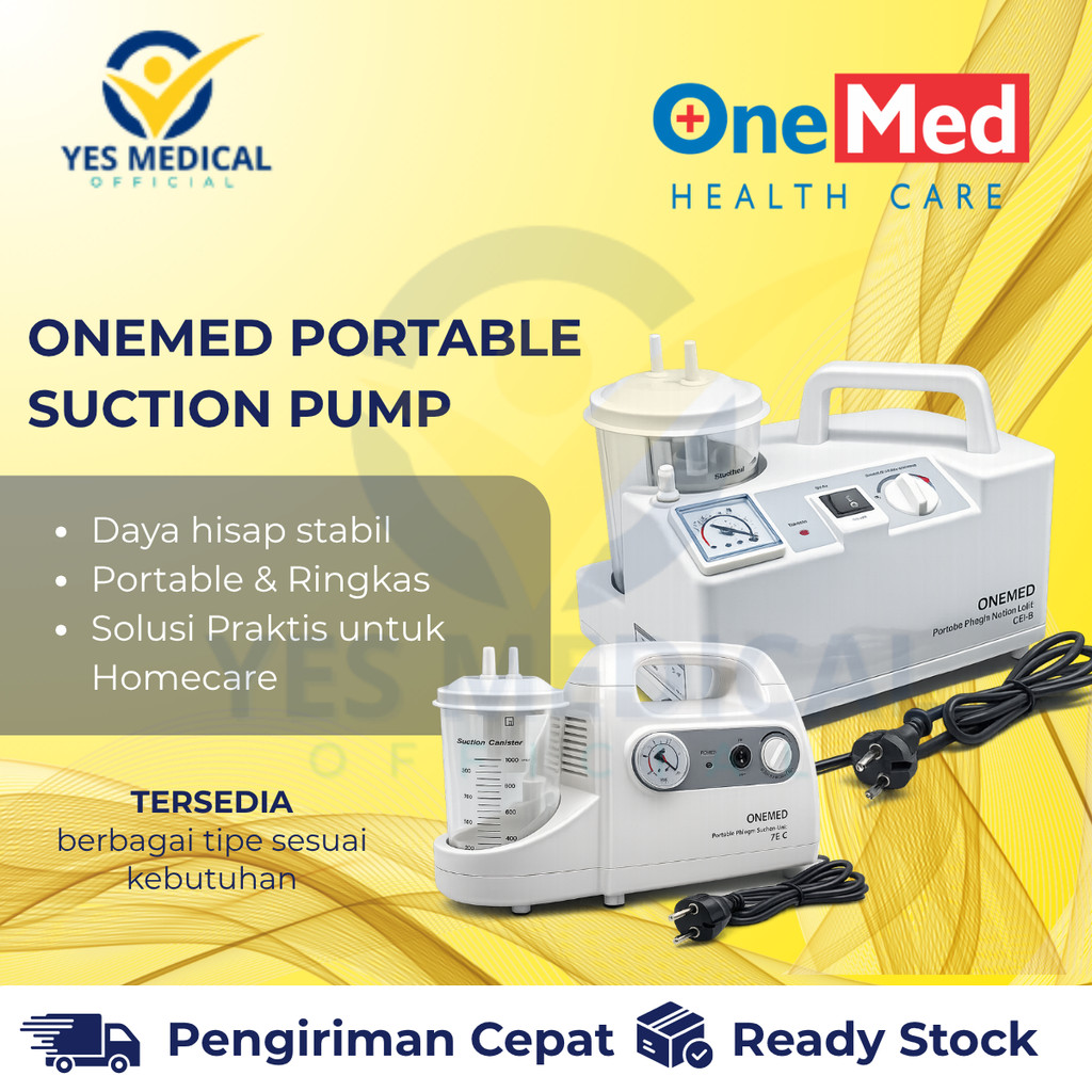 Onemed Suction Pump Untuk BAYI atau DEWASA Portable Onemed 7 EC 7EB Alat Penyedot Lendir Dahak Sucti