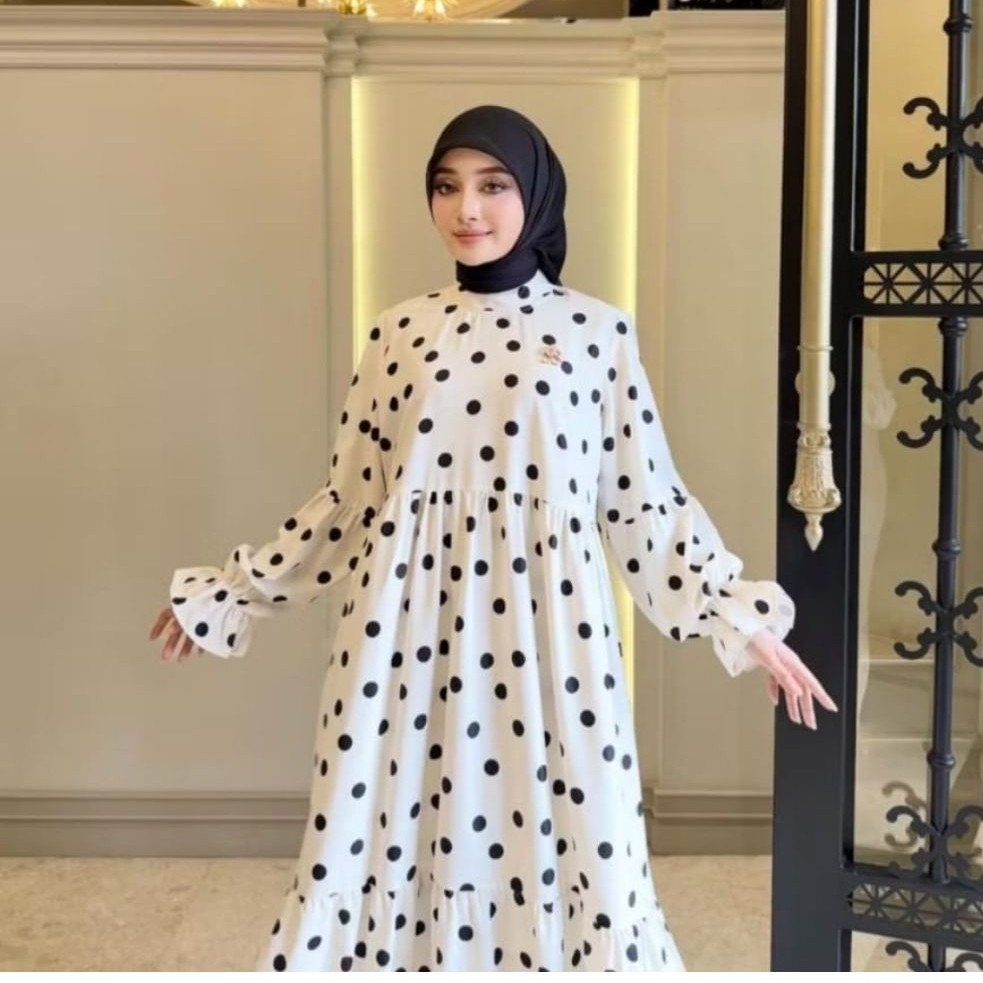 Midi Dress Gamis Polkadot by Sheila Saukia SS
