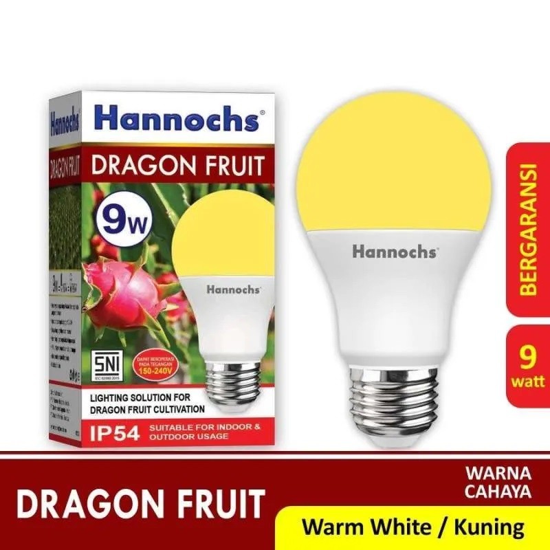 HANNOCHS LAMPU LED BUAH NAGA 9 WATT