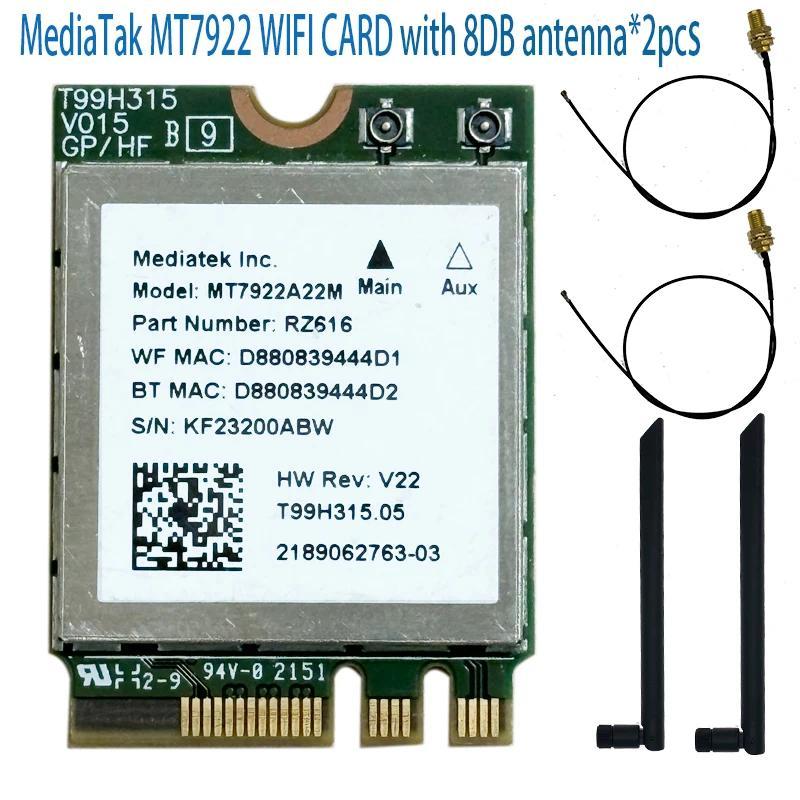 WiFi 6 MT7922 Wireless LAN Card 2400Mbps Wifi Card 2456G