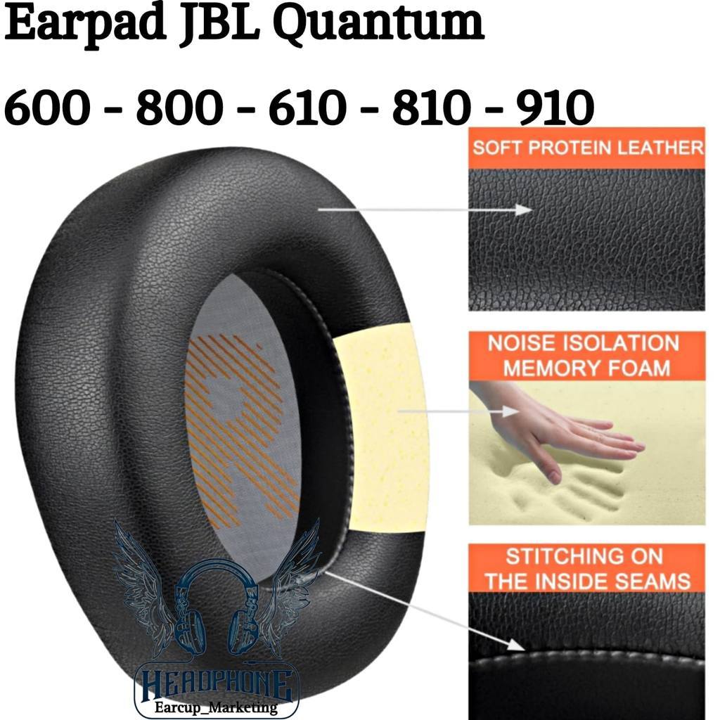 Bantalan Busa Earcup Earpad Headphones Foam JBL Quantum 800 / JBL Quantum Q800