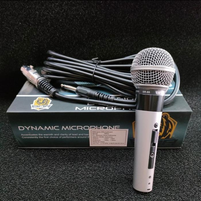 Microphone BMA SR-80 Mic Vocal BMA SR 80 Microphone BMA Dynamic