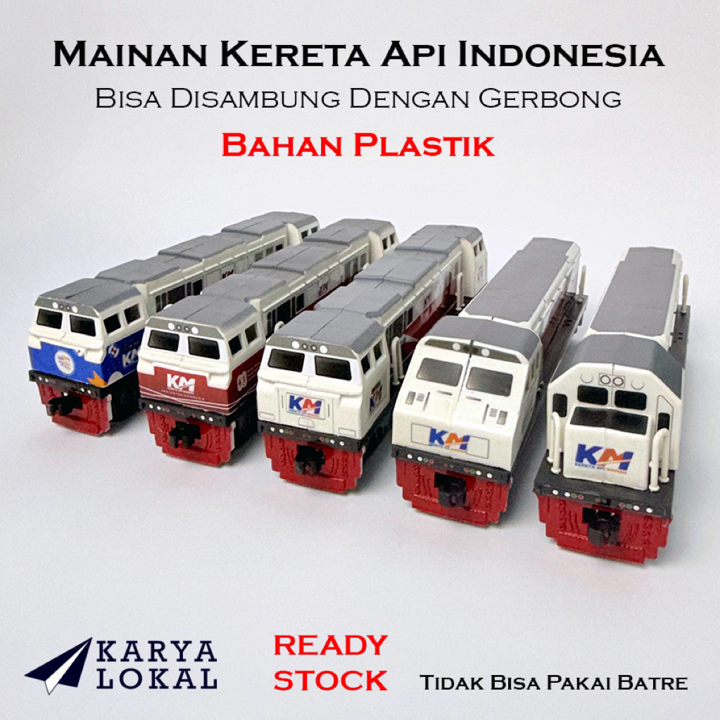 Mainan Kereta Api Indonesia Lokomotif Gerbong Kereta Api