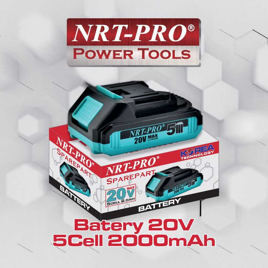 TlogoCV NRT PRO Baterai LXT 20v 5Cell 2Ah Battery/Baterei Bor/Gerinda Cordless DC340/DC343/DC740/DC7