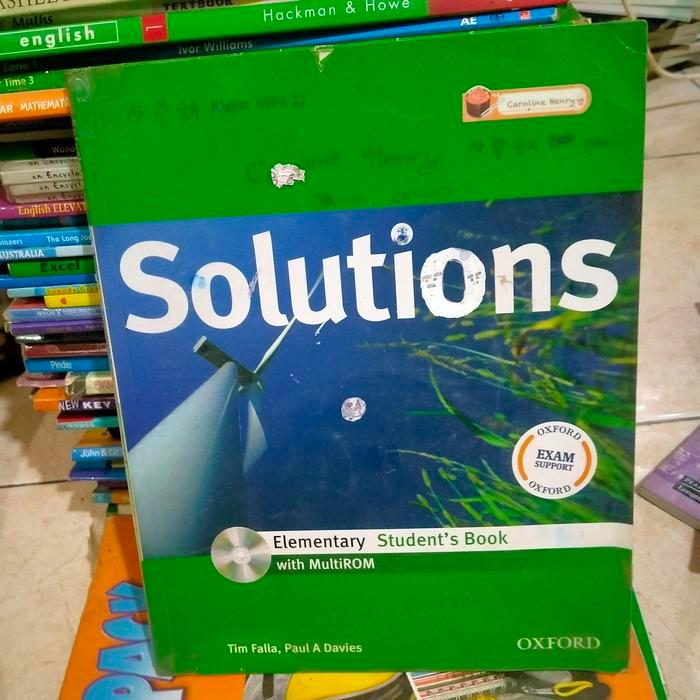 ORI SOLUTIONS ELEMENTARY STUDENTS BOOK WITH MULTIROOM