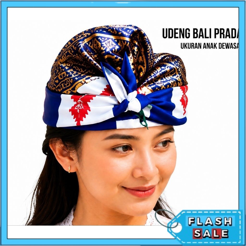 Udeng Bali Jadi Motif Batik Destar Adat Tradisional Dewasa BLN