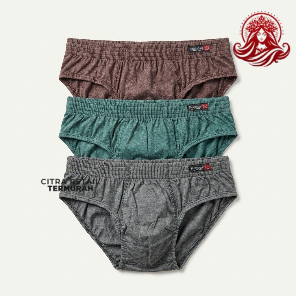 CD Baratex Tuton Pria Dewasa 1Kotak Isi 3Pcs  Pcs | Celana Dalam Pria | Underwear Pria - Baratex Tut