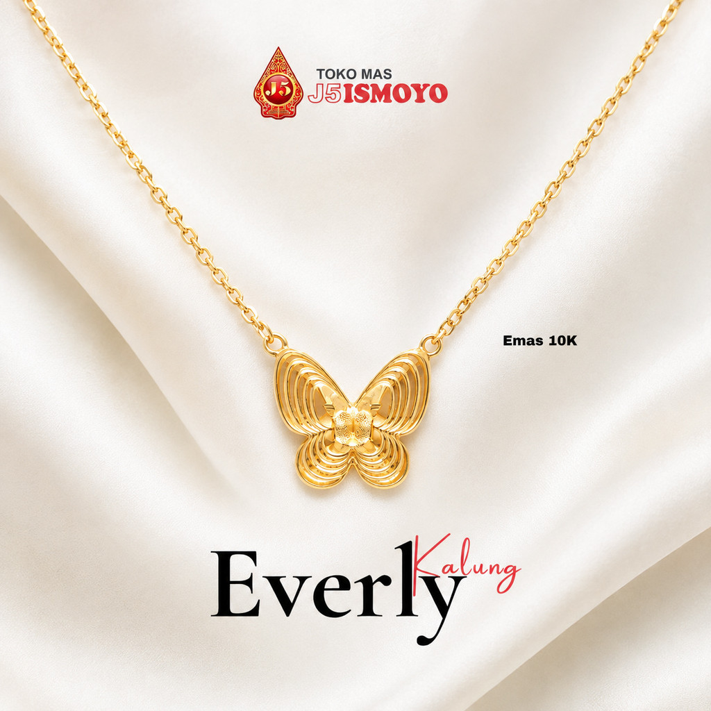 Kalung Emas Asli 10 Karat Everly TMJ5 Ismoyo