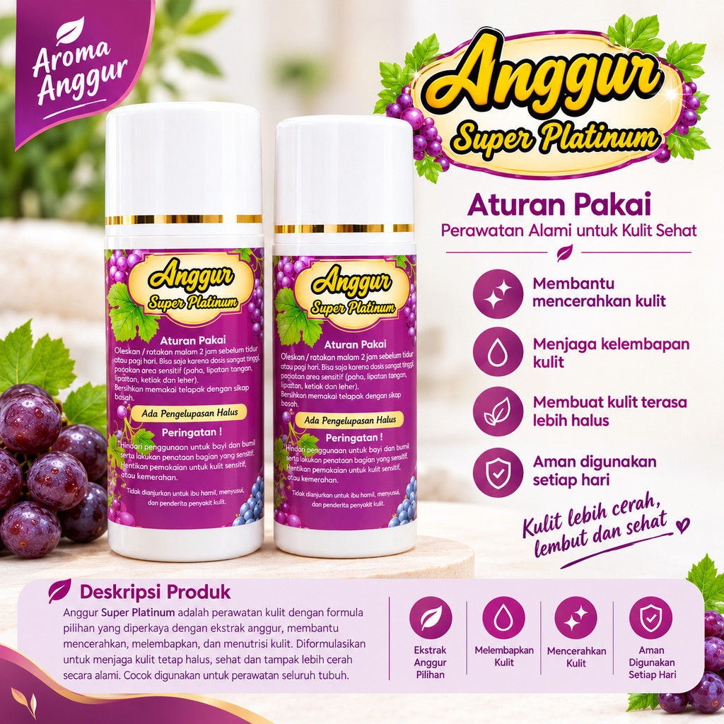 ANGGUR DOSTING BODY LOTION PLATINUM /  004001