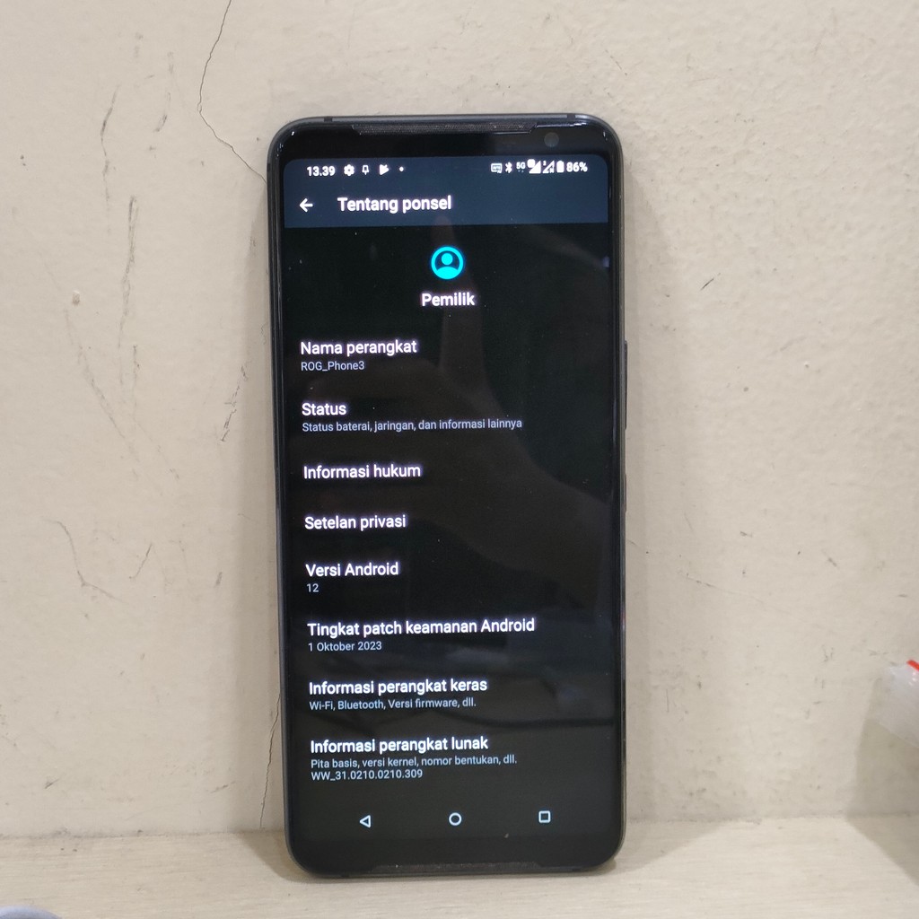 Asus ROG Phone 3 Ram 12/256GB (-1) Batangan no Charger 502797