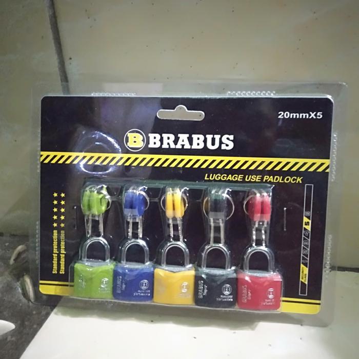 BRABUS gembok tas warna warni brabus gembok koper set