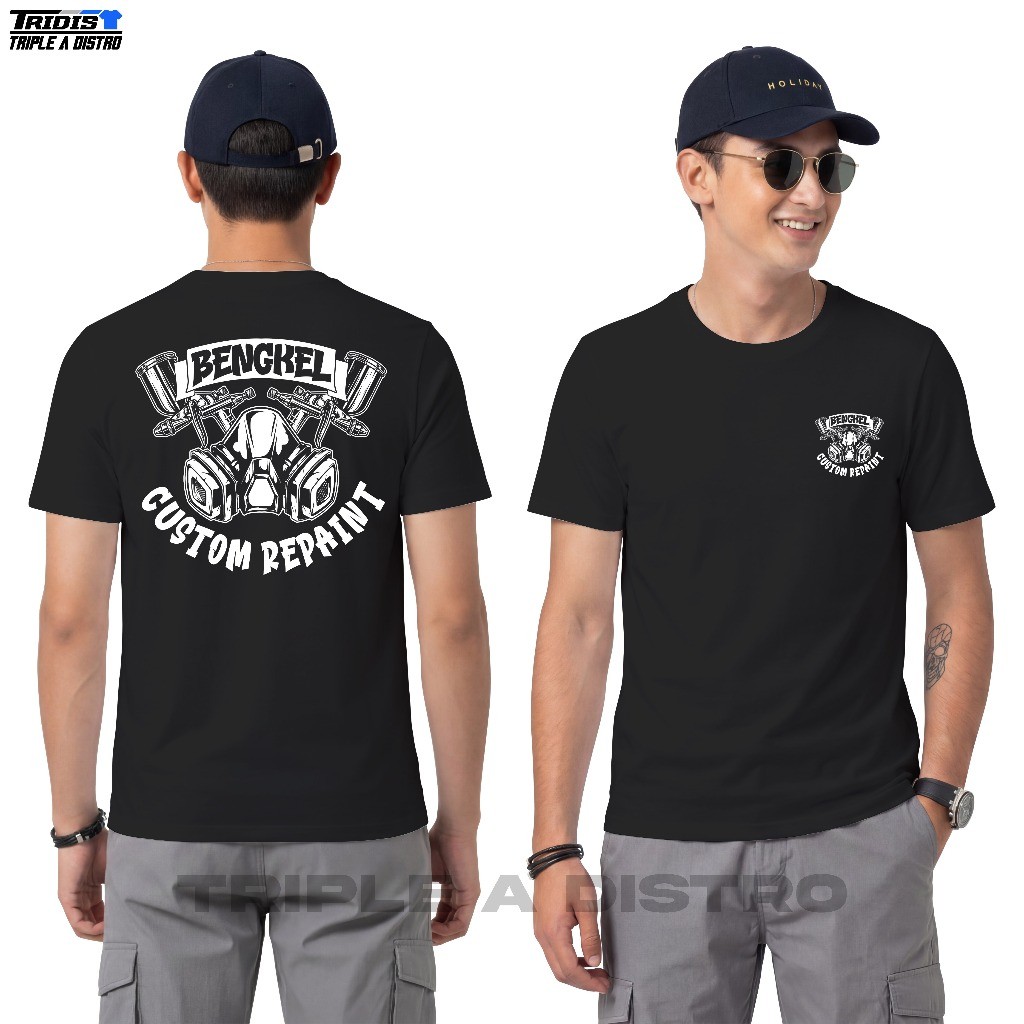 Kaos Bengkel Custom Repaint Spesialis Repaint Cotton Sablon DTF