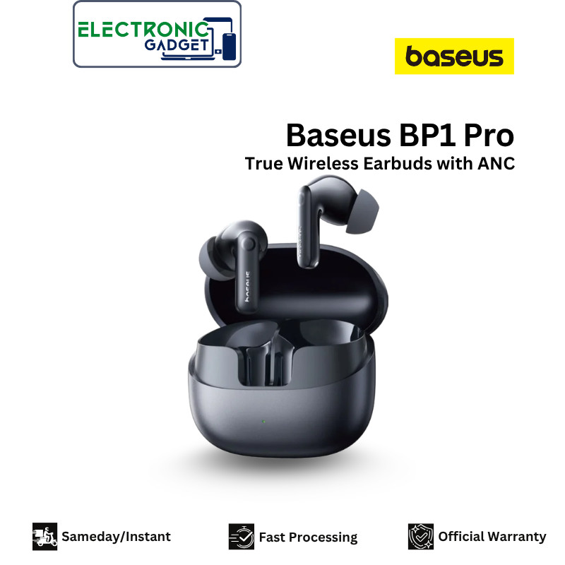 Baseus BP1 Pro TWS ANC Hi-Res LDAC -50dB 6 Mic ENC with IP55 & 55H Earbud Earphone Bluetooth 6.0