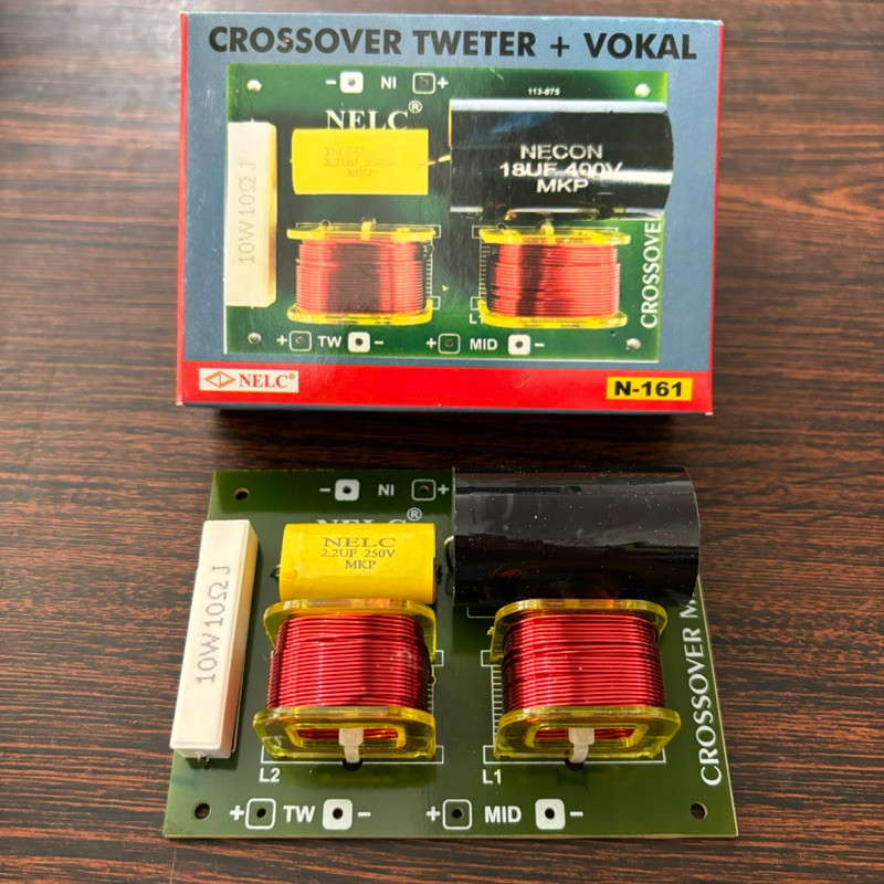 Crossover Pasif 2 way Tweeter + Vokal NELC N-161 | Crosover 2 way Nelc