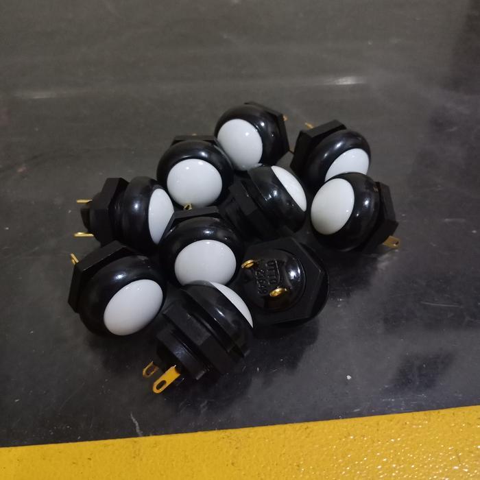 Authentic Otto P9 Clicky Push Button Switch Tombol 12mm Putih