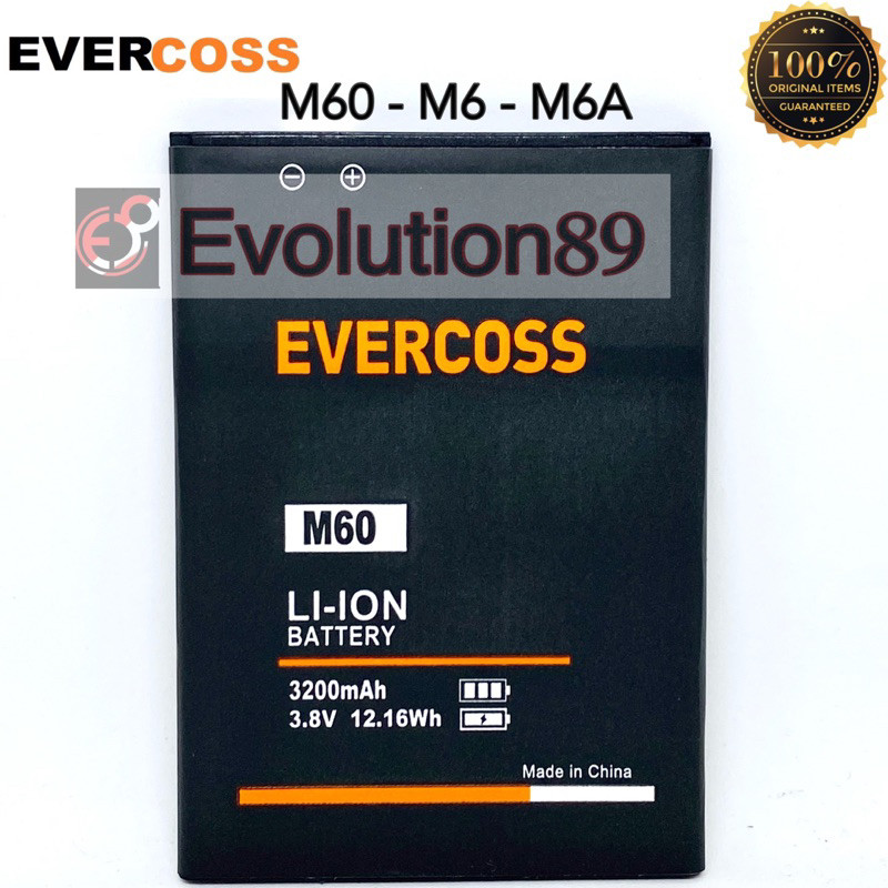 Baterai Batrei Batre Evercoss M60 Evercoss M6 Evercoss M6A