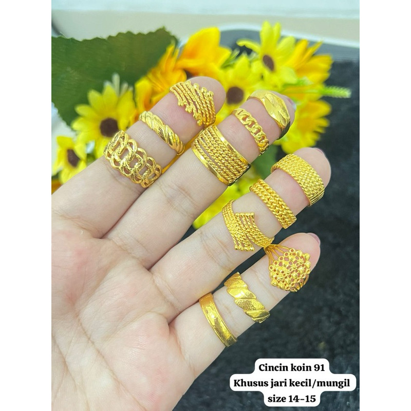 KHUSUS JARI KECIL size 4-5 / CINCIN KOIN 91