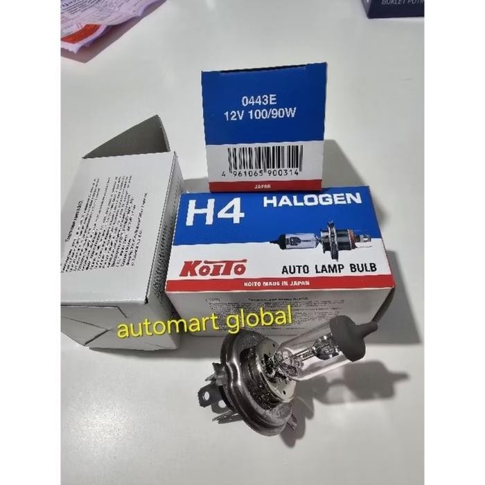 Bola lampu depan halogen H4 12v 100/90w koito japan Best