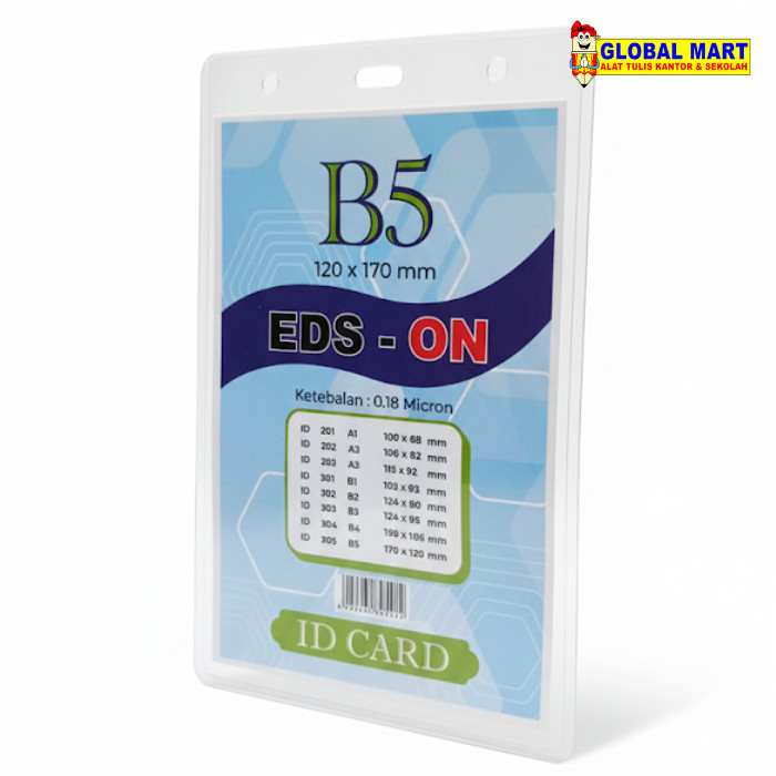 

Plastik Name Tag ID Card B5 17 x 12.5 cm
