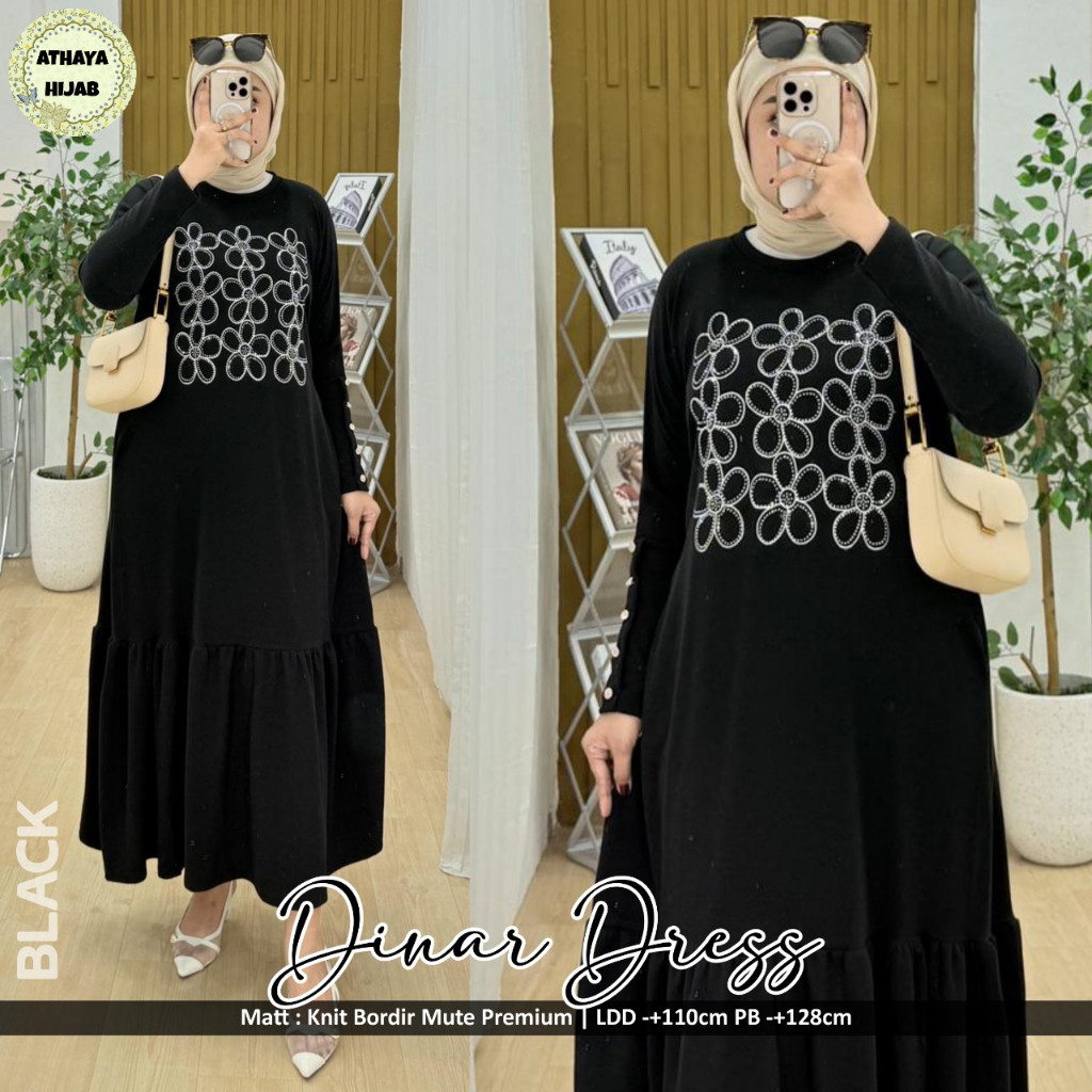 B00IBE Pakaian CasuaL Wanita HQ DINAR DRESS From AtHAYA