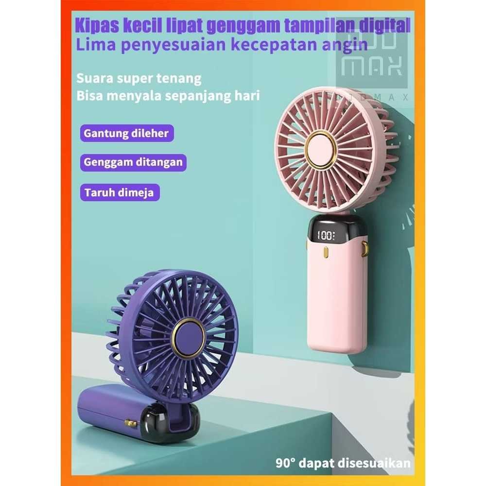 Kipas Kecil Portabel Mini Kipas Gantung Leher Genggam Berdiri Tiga Model Kipas Usb Angin Tinggi Luar