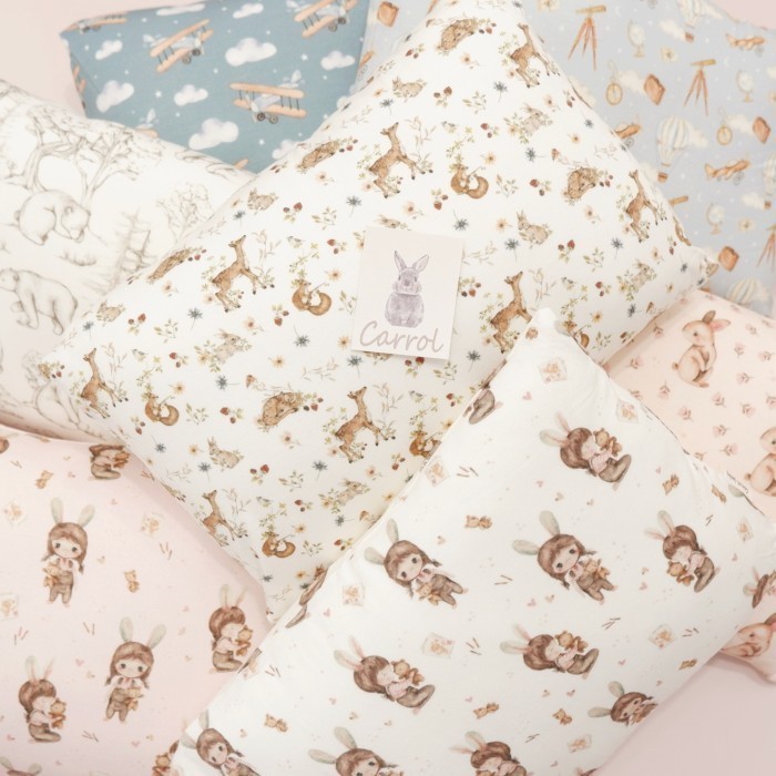 Carrol Baby Pillow & Bolster Baby Tencel - Bantal Guling Tencel Baby - Set Bantal Guling Baby Tencel