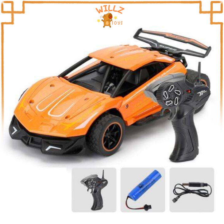 Mainan Remote Control Mobil Balap Anak 2.4Ghz Alloy Material Remote Control Drift Balap Mobil