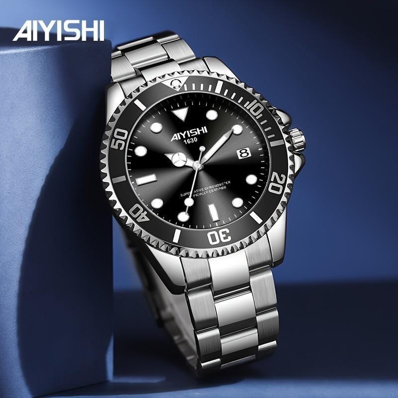 AIYISHI Jam Tangan Pria Otomatis 1623 Baja Tahan Karat Tahan Air 100m Bercahaya Garansi Resmi Kotak 