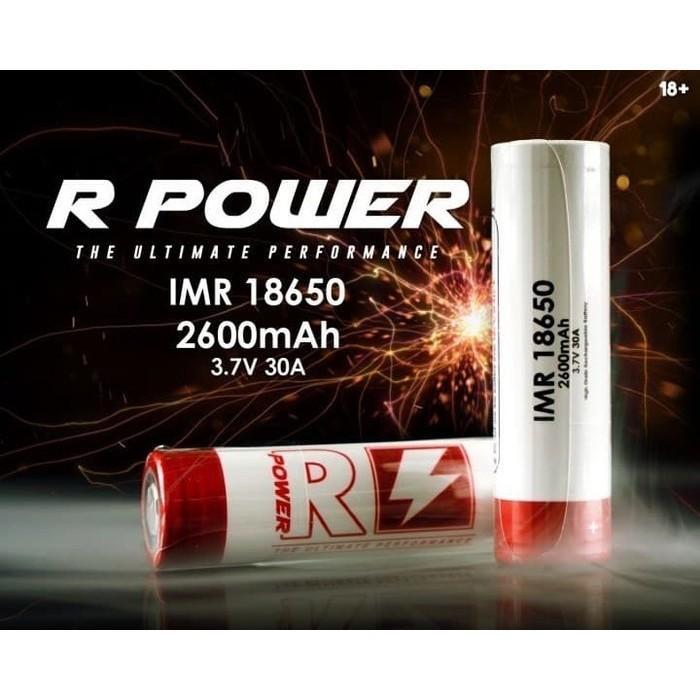 BATERAI BATTERY R POWER RED ULTIMATE 18650 2600MAH 30A BATERAI