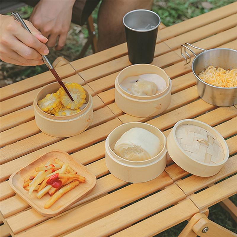 Outdoor Salad Bowl, Bamboo Steamer, Steamer Steamer, Steamer Steamer, Camping Steamer Steamer-BEAU