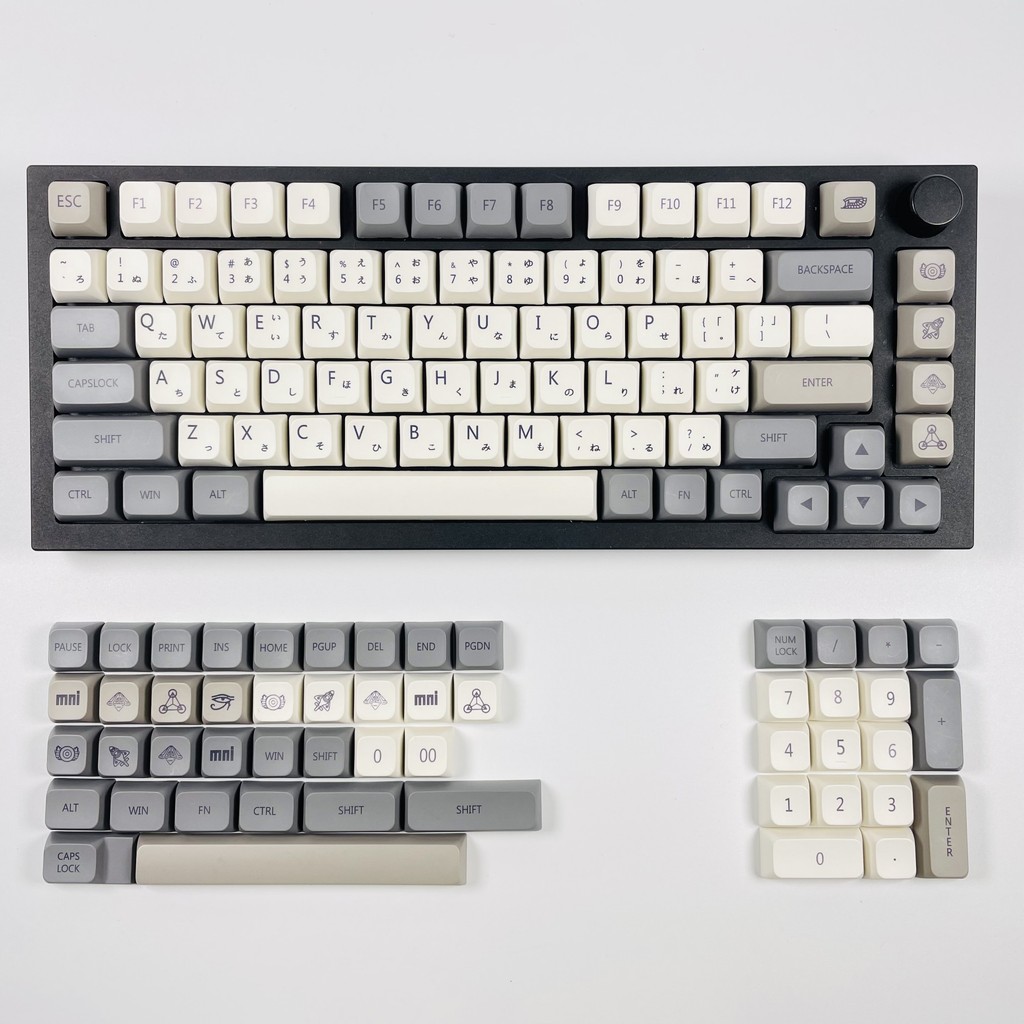 XDA PBT Keycaps Russian Korean English Japanese Qishi Dye Sub Keycap For GMK67 Mechanical Keyboard R