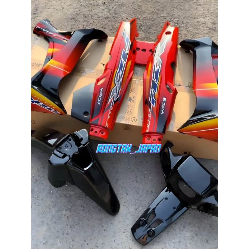 full set bodi halus fiz r f1zr fizr oren hitam 2003 cover body fizr f1zr fiz r oren hitam 2003