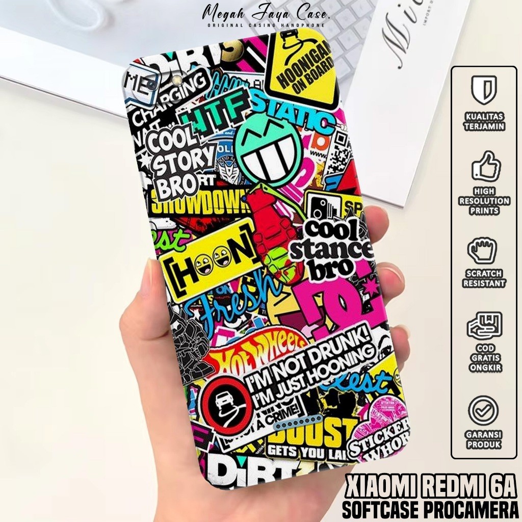 Case Hp Xiaomi Redmi 6A - Softcase Xiaomi Redmi 6A Motif GRAFF - Casing Hp Xiaomi Redmi 6A - Silikon