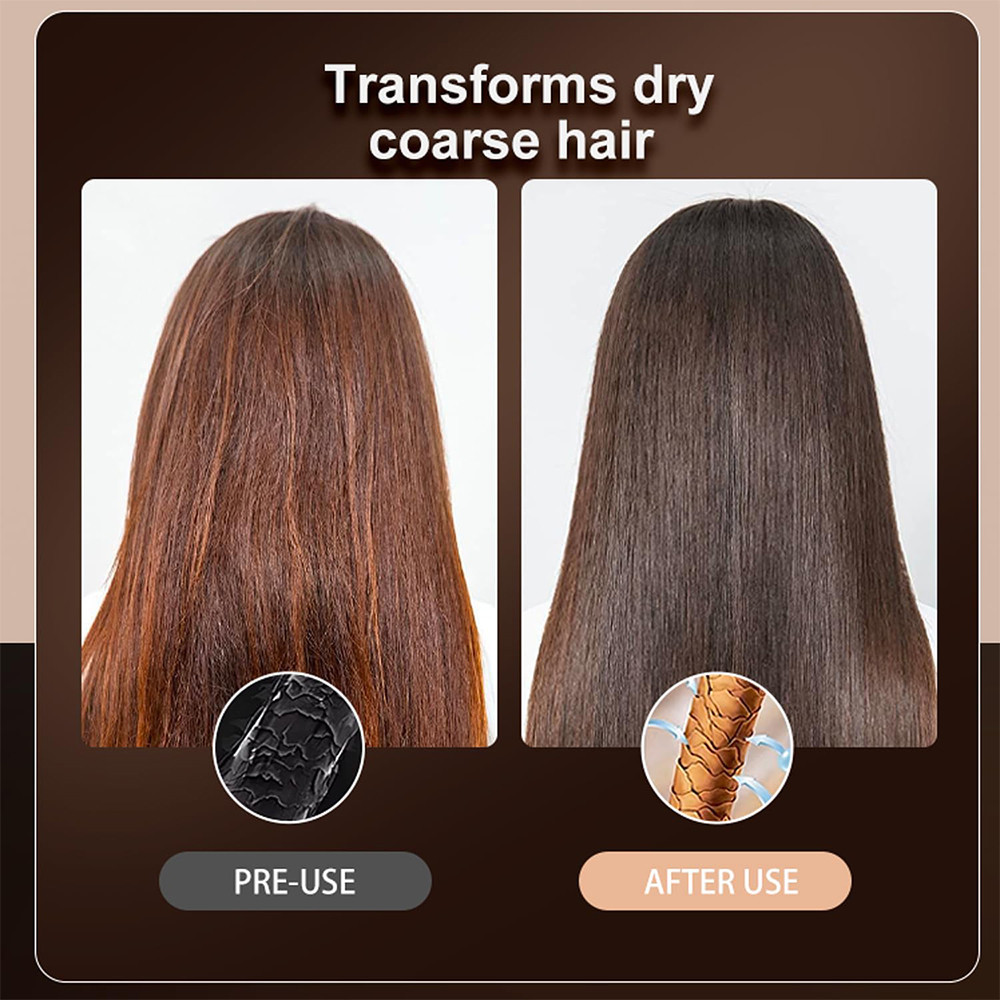 Mini Beard Straightener Electric Hair Brushes Wireless Hair Straightener Comb Lightweight Hair Strai