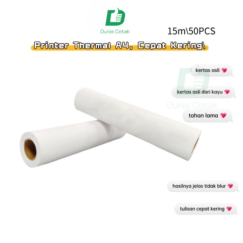 Paper A4 Thermal Printer A401 / Kertas printer thermal ukuran A4
