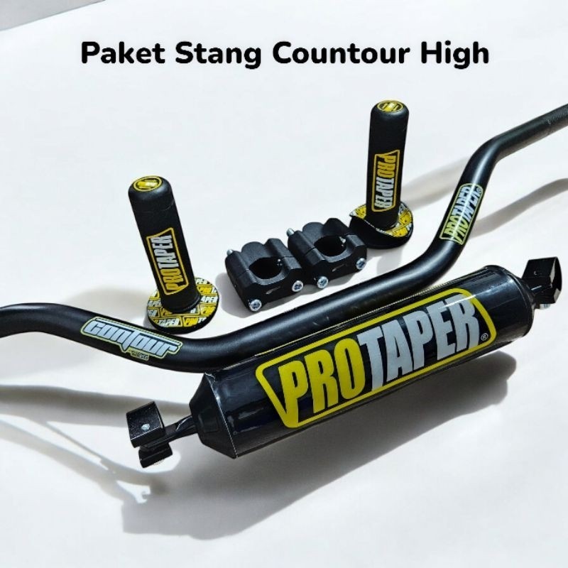 Paket Komplit Stang Stir Protaper Countour High Trail Cross KLX D-Tracker Supermoto TRABAS