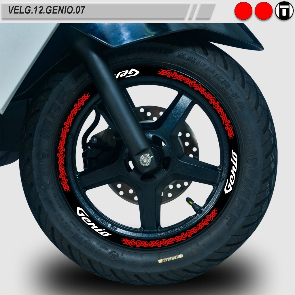 STICKER VARIASI VELG MOTOR SEMUA TYPE RING 12 GENIO VELG.12.GENIO.07