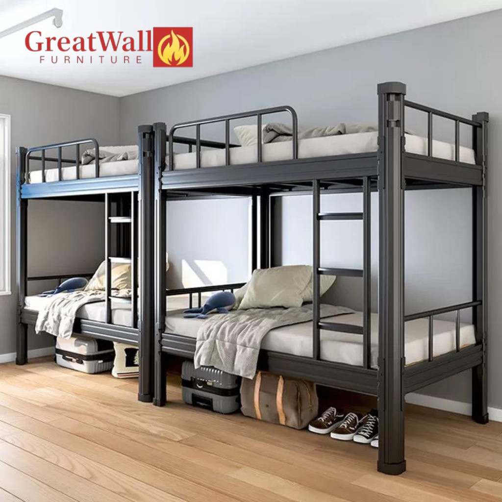 Tempat Tidur Besi Kokoh Ranjang Asrama Ranjang Mess Anak Serbaguna